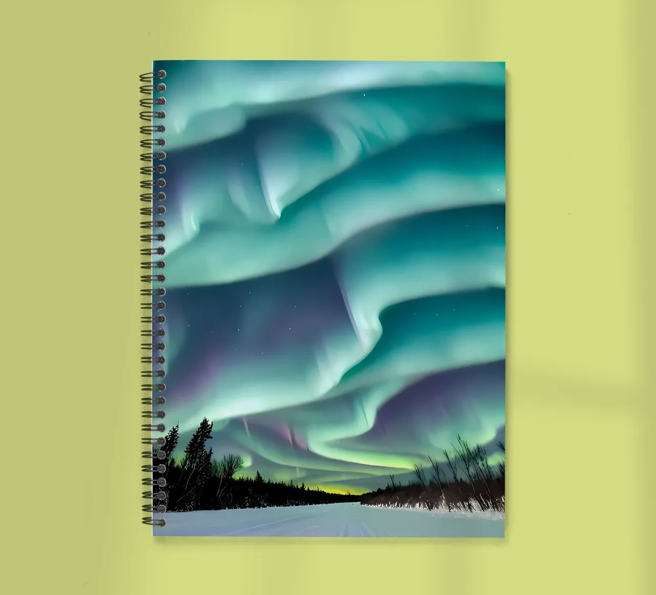 L'Aurora Boreale colorata diario ad anelli da Mikesell