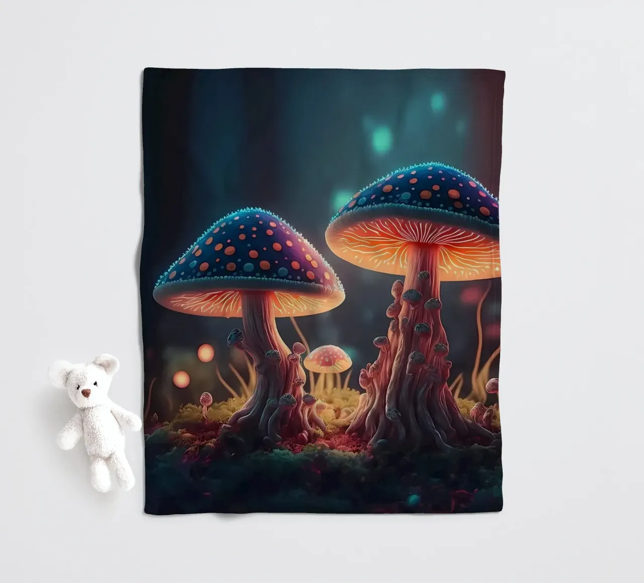 funghi di fantasia coperta in pile da Delaplane