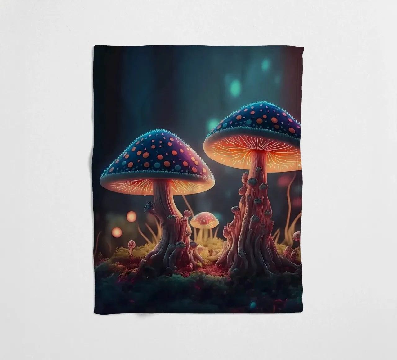 funghi di fantasia coperta in pile da Delaplane
