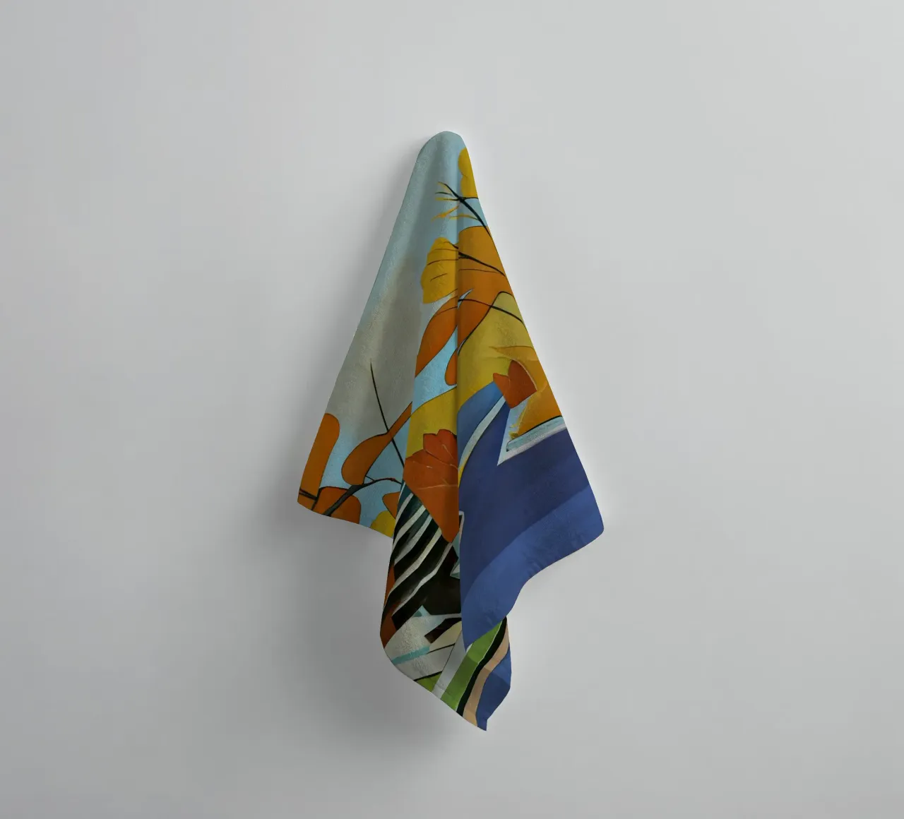 Excursion_nature_forest_path_3 towel by Abstract Art by LK