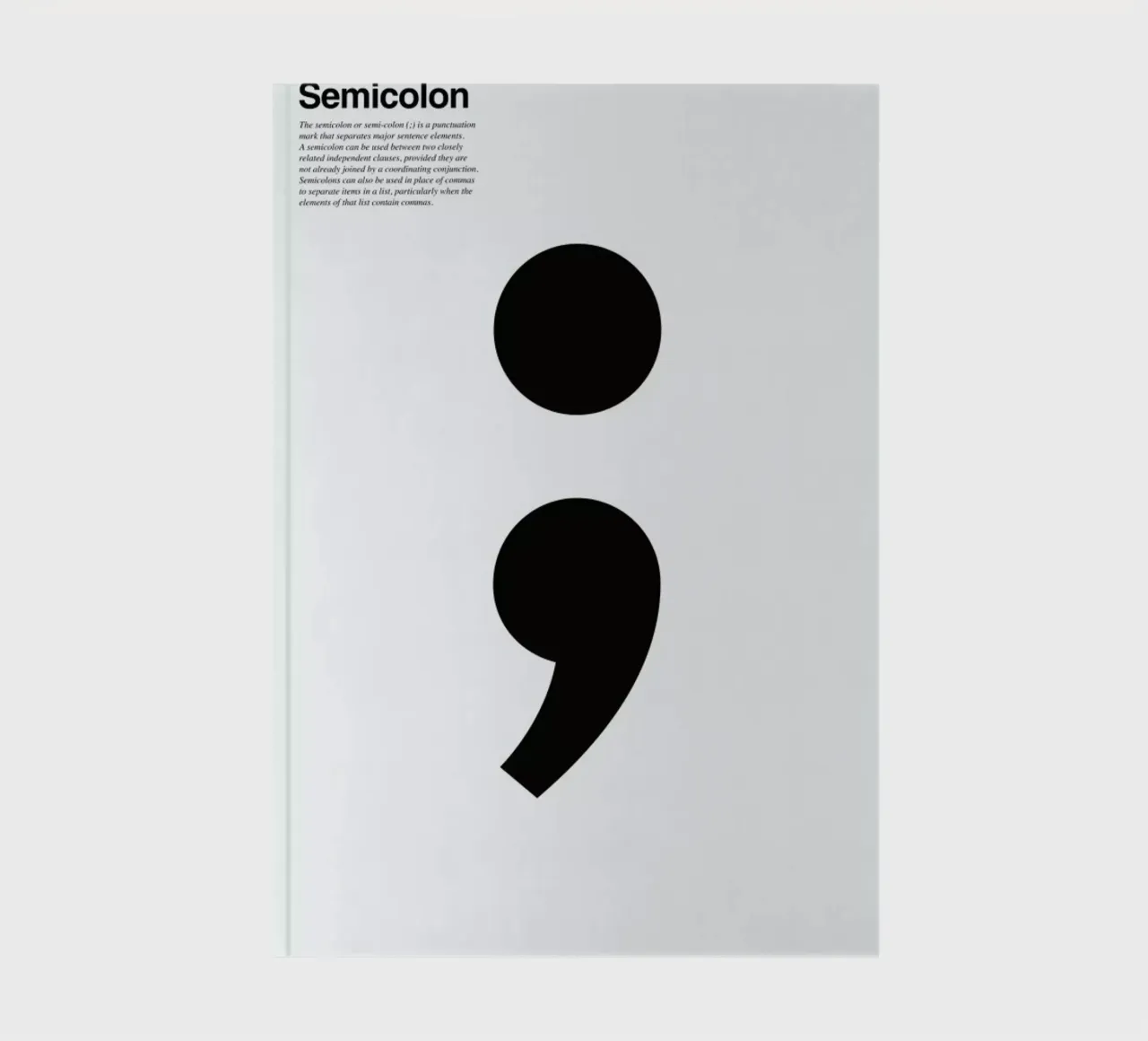 Semicolon notebook by LeDieg