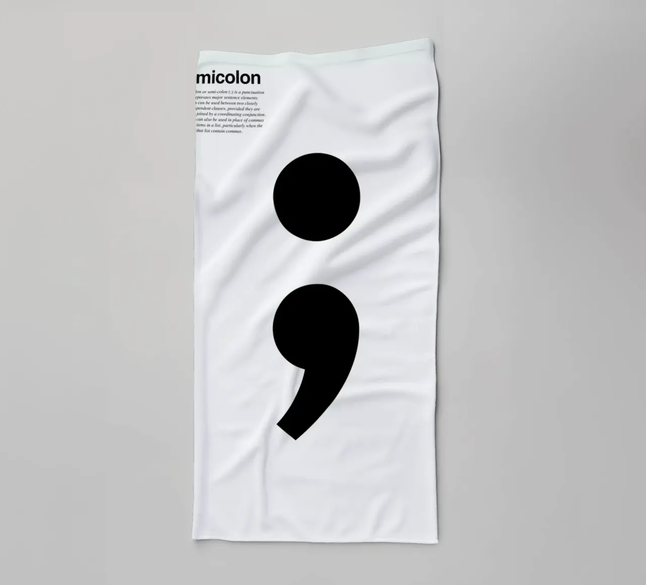 Semicolon asciugamano da bagno da LeDieg