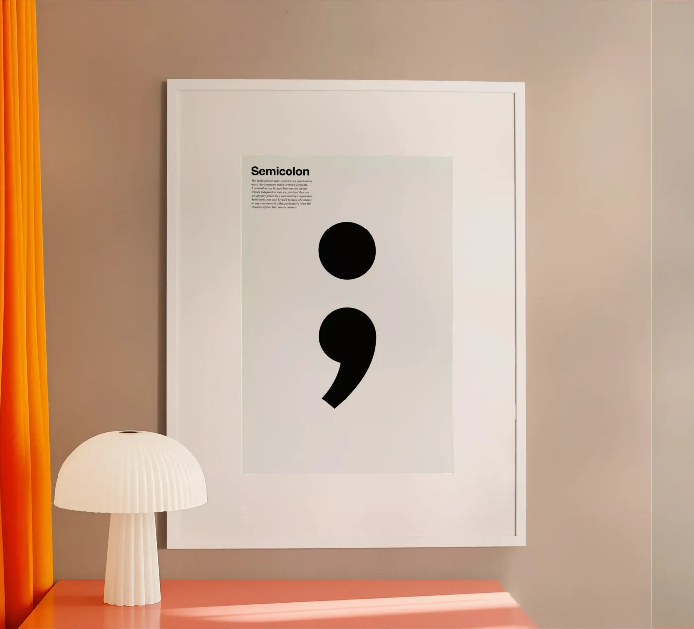 Semicolon poster da LeDieg