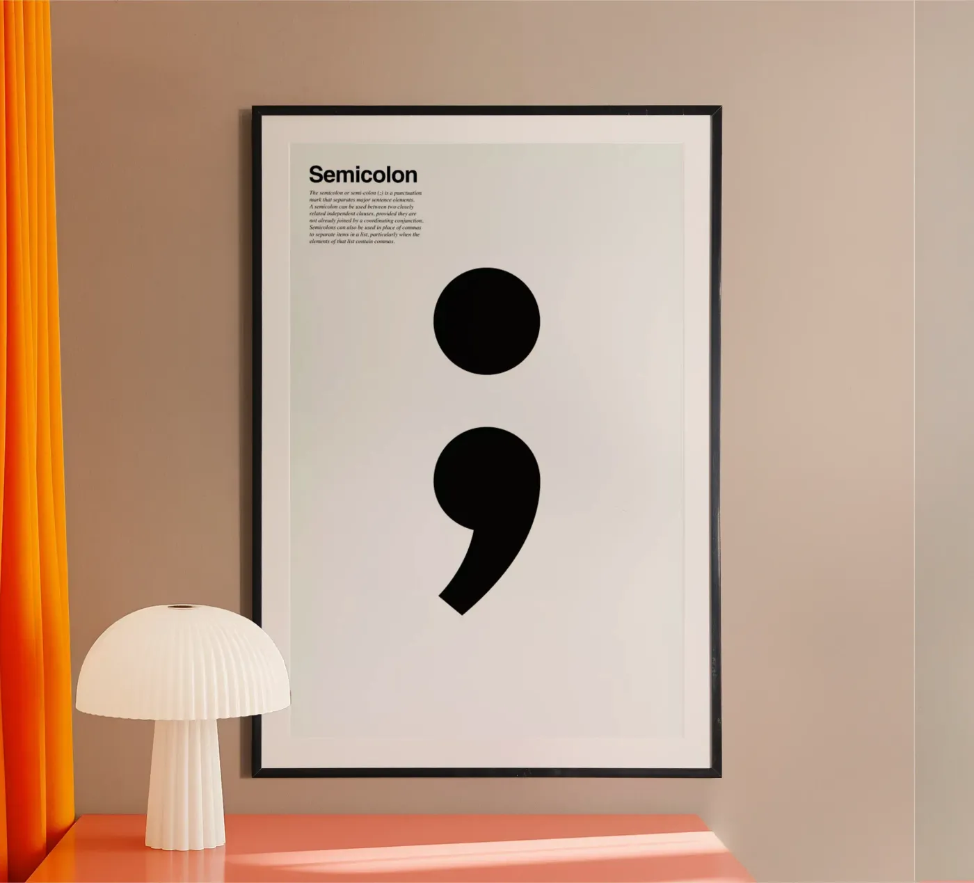 Semicolon poster da LeDieg