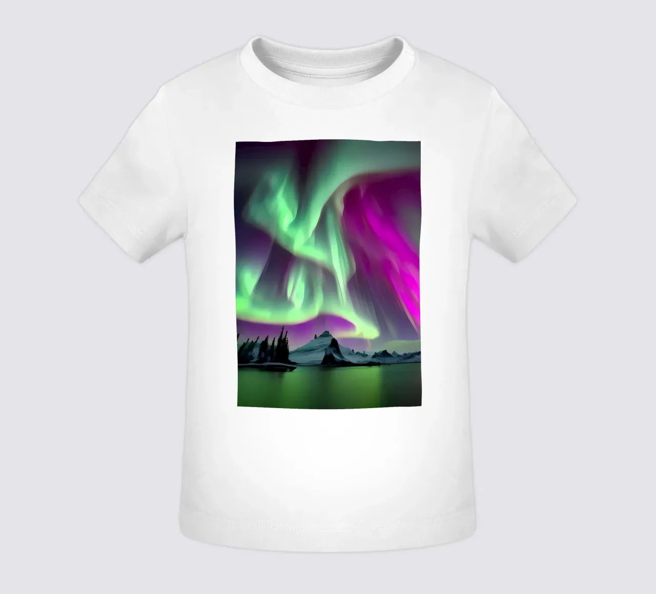 L'Aurora Boreale colorata maglietta neonato da Mikesell