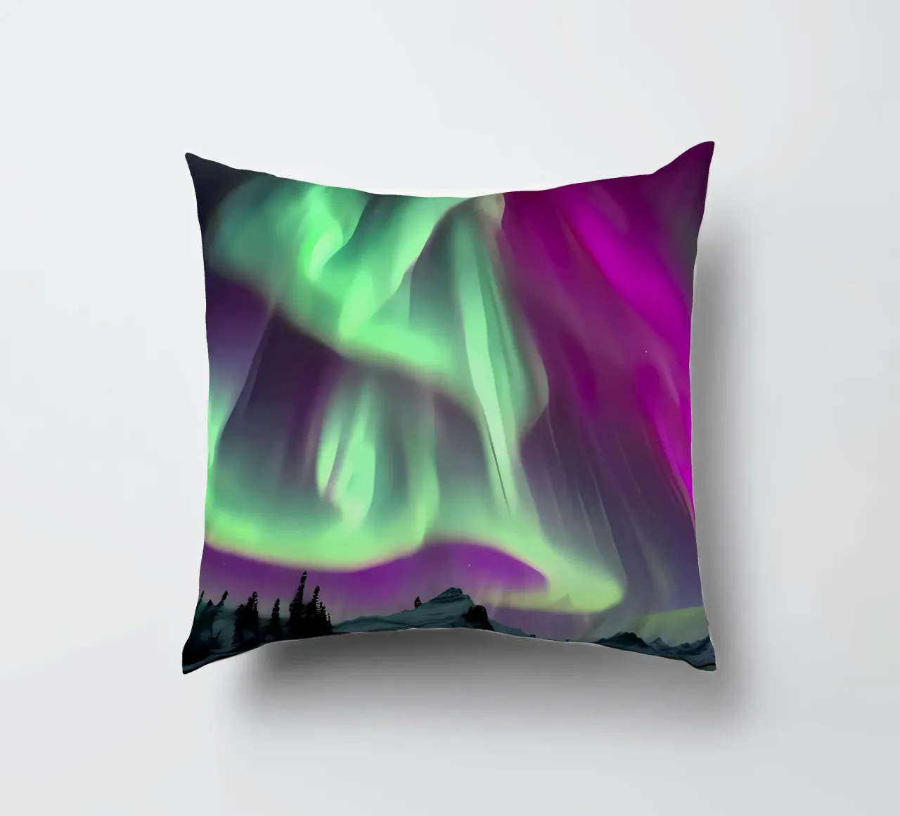 L'Aurora Boreale colorata cuscino da Mikesell