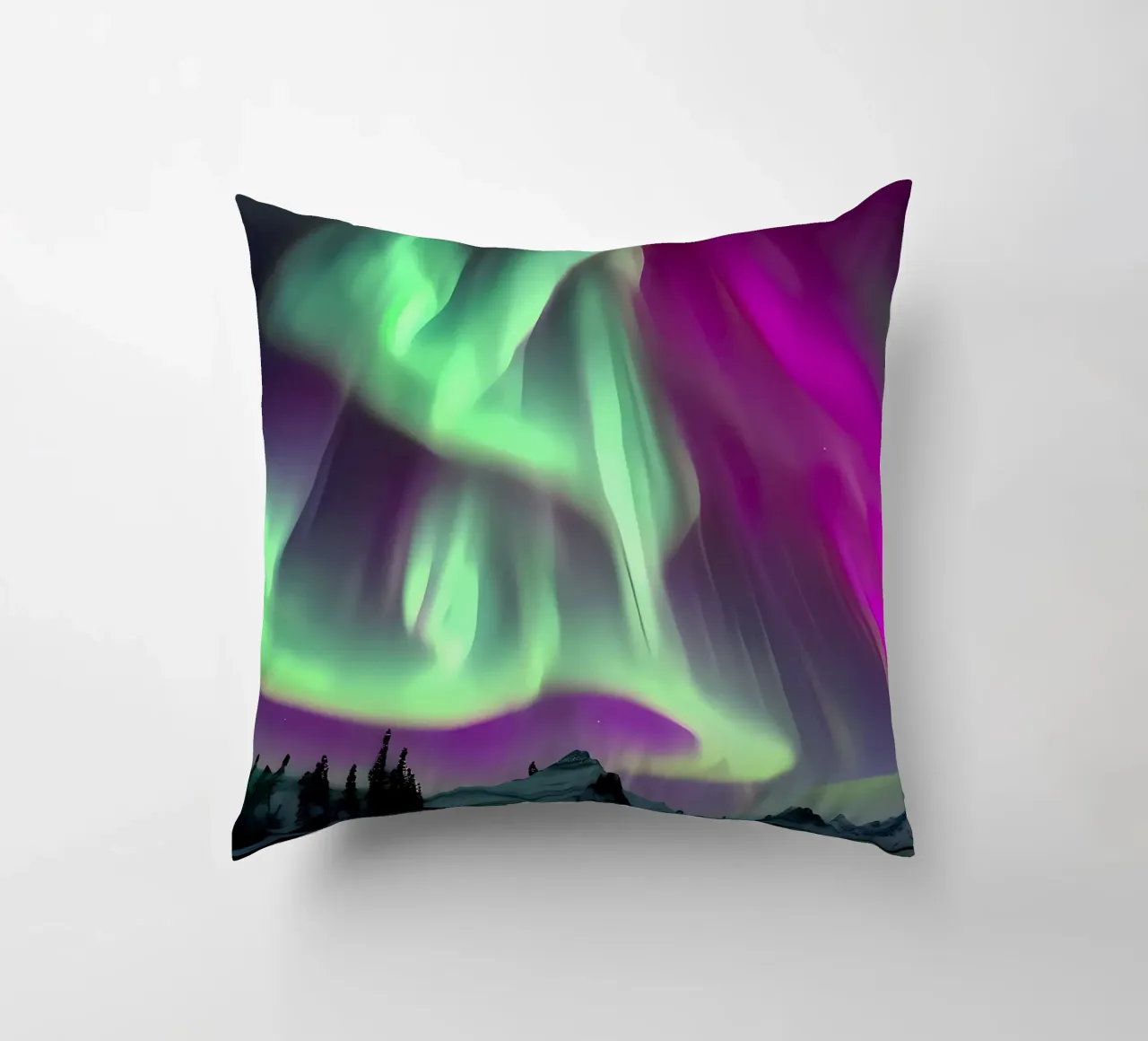 L'Aurora Boreale colorata cuscino da Mikesell