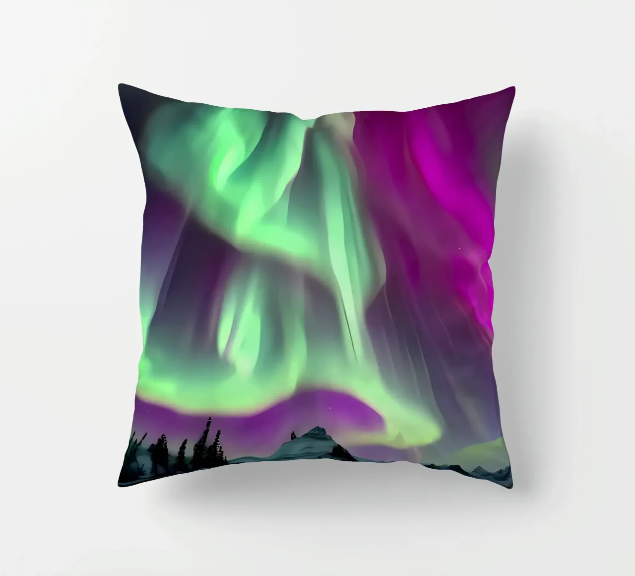 L'Aurora Boreale colorata cuscino da Mikesell