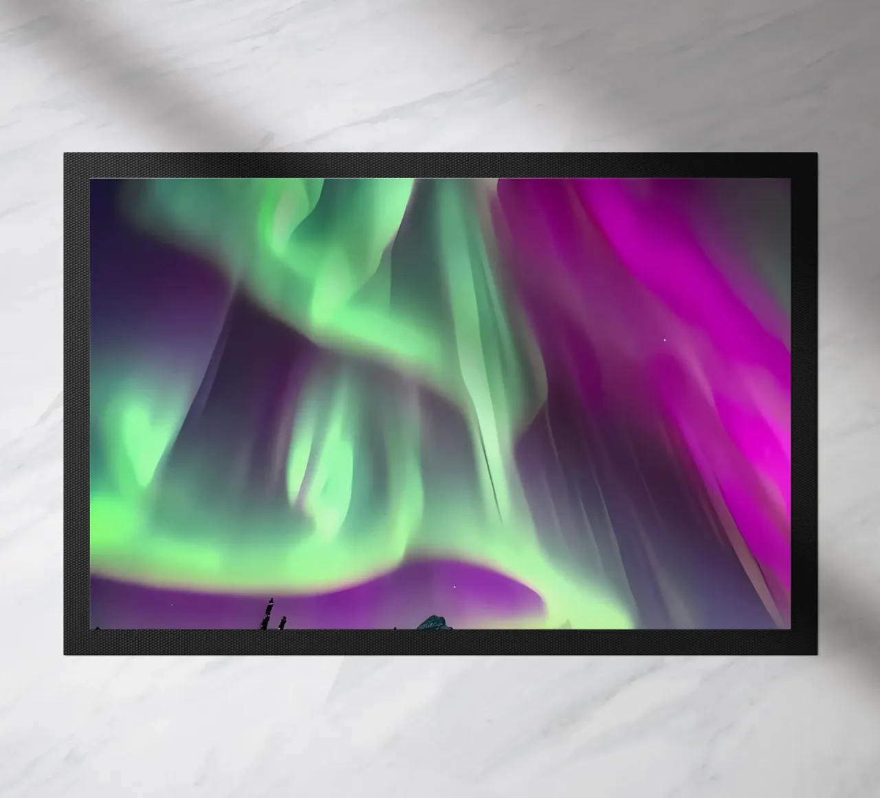 L'Aurora Boreale colorata zerbino da Mikesell