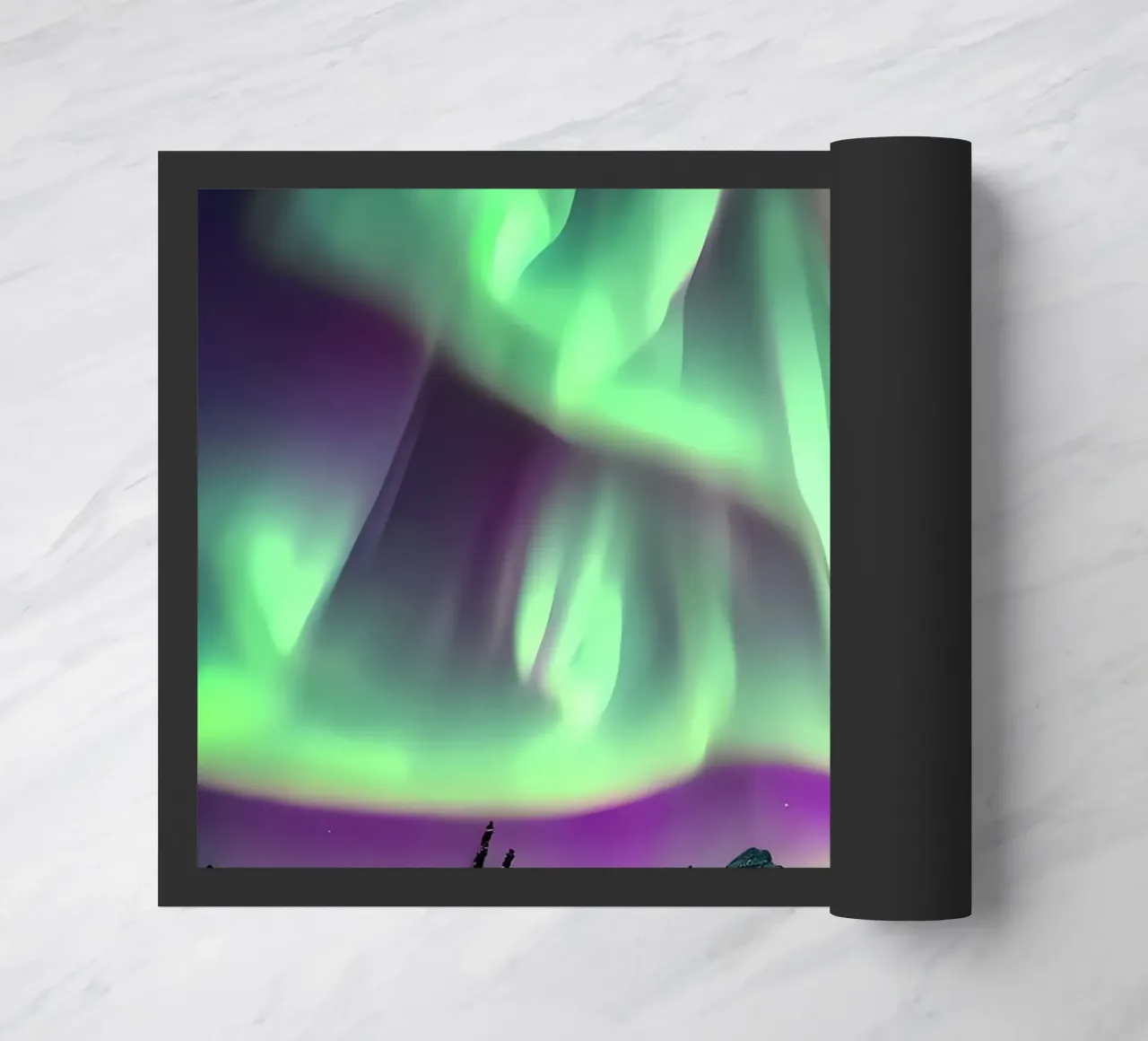 L'Aurora Boreale colorata zerbino da Mikesell