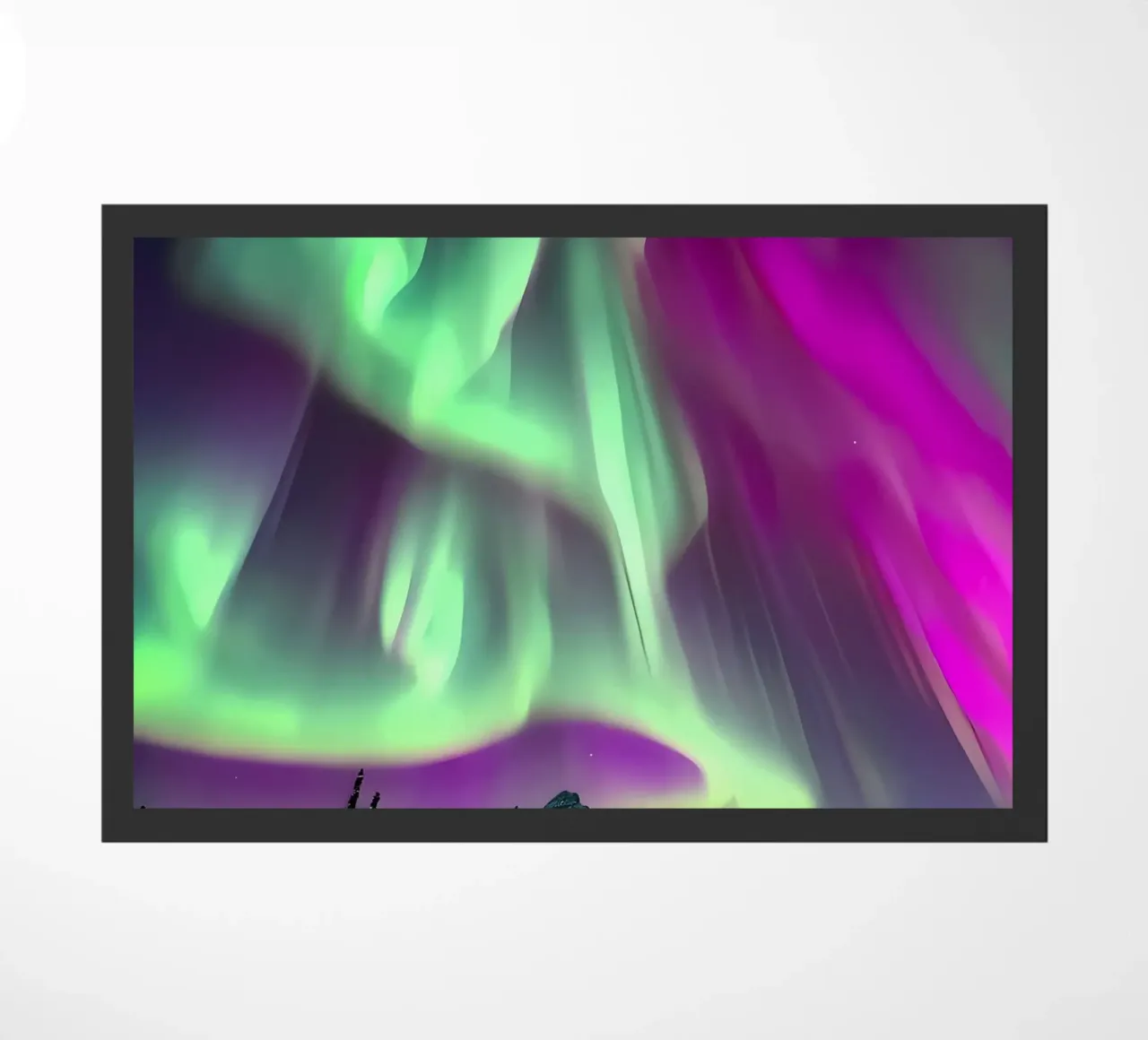 L'Aurora Boreale colorata zerbino da Mikesell