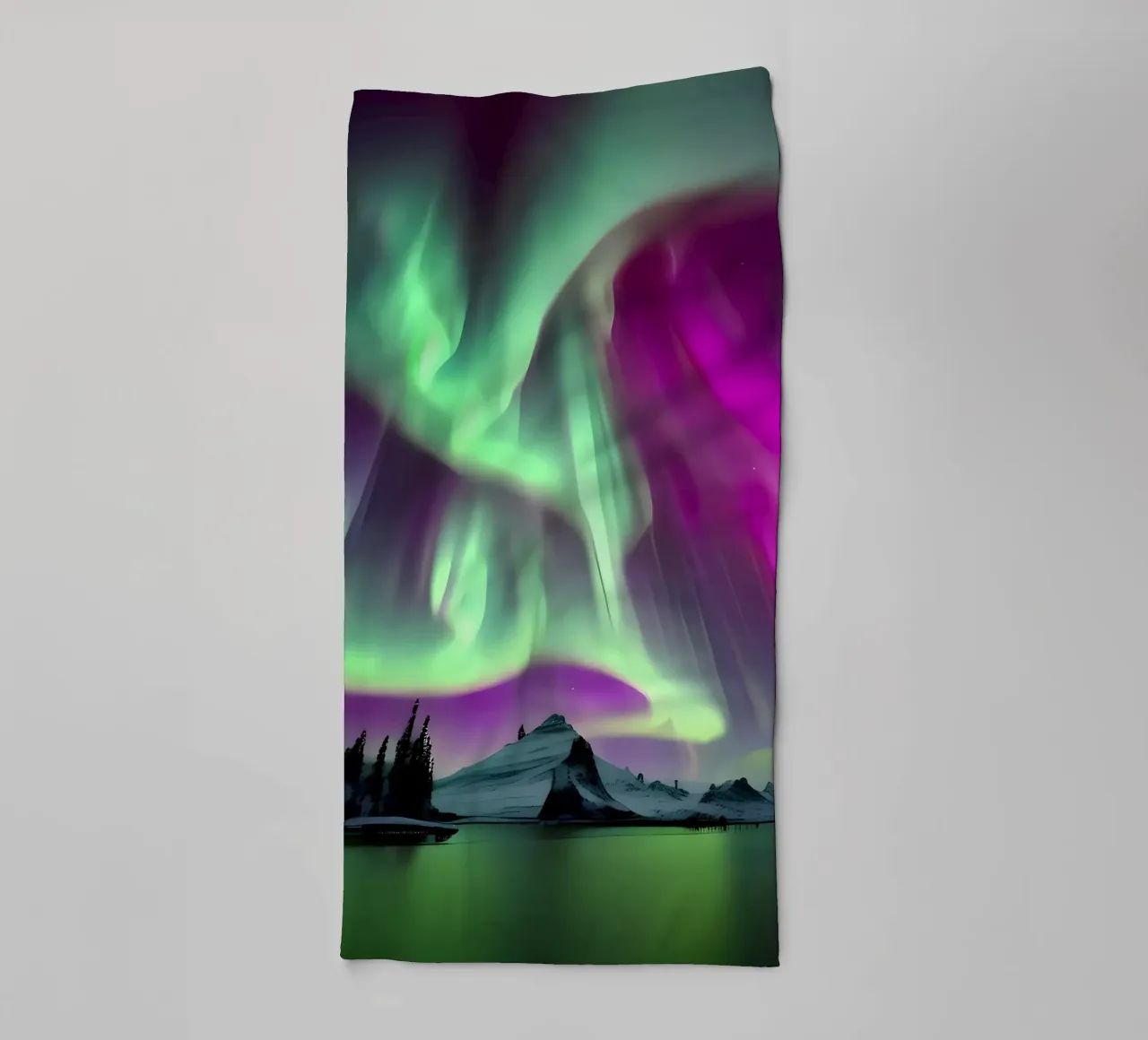 L'Aurora Boreale colorata asciugamano da bagno da Mikesell