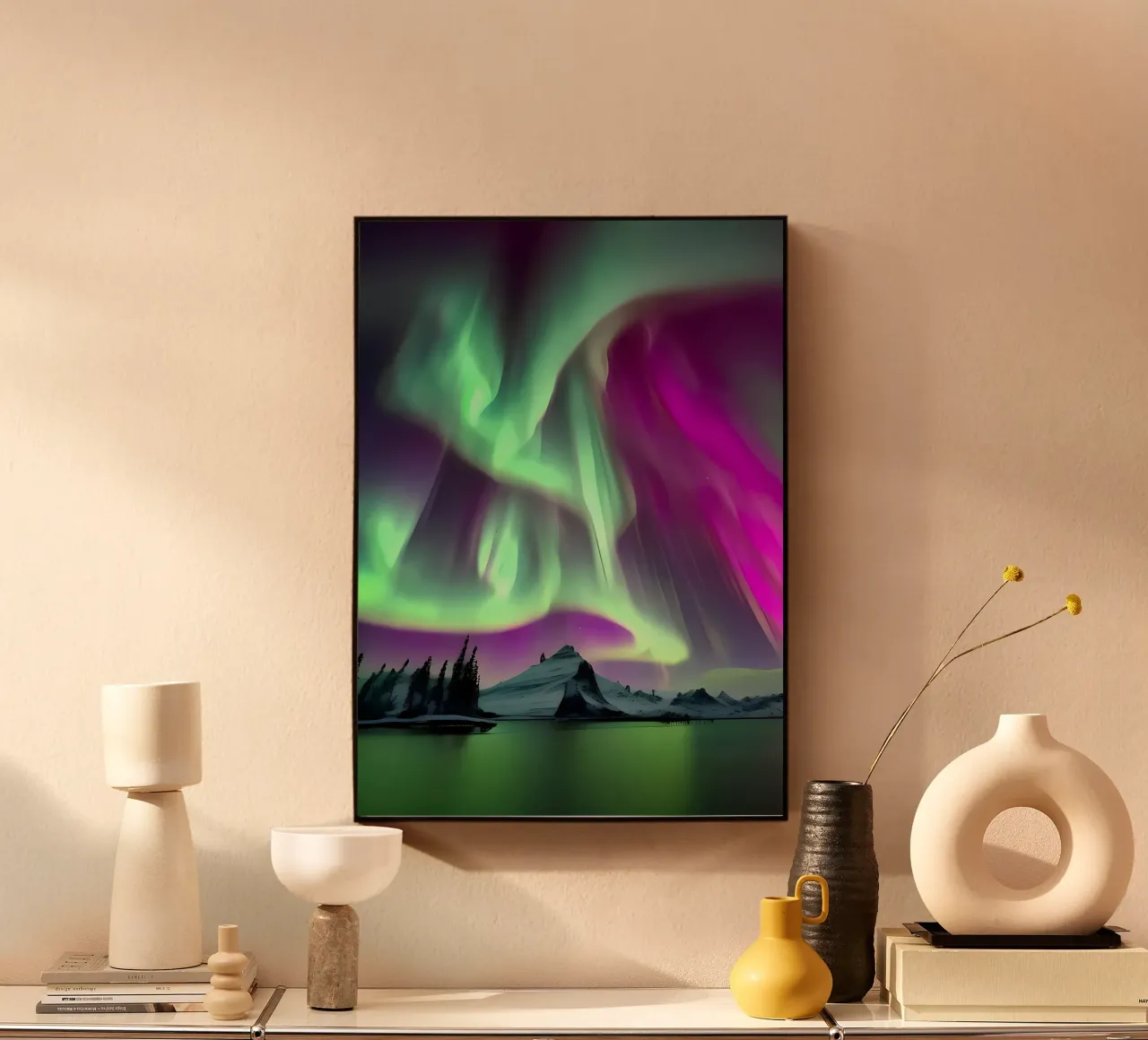 L'Aurora Boreale colorata plexiglass da Mikesell