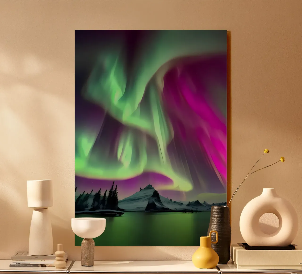 L'Aurora Boreale colorata plexiglass da Mikesell