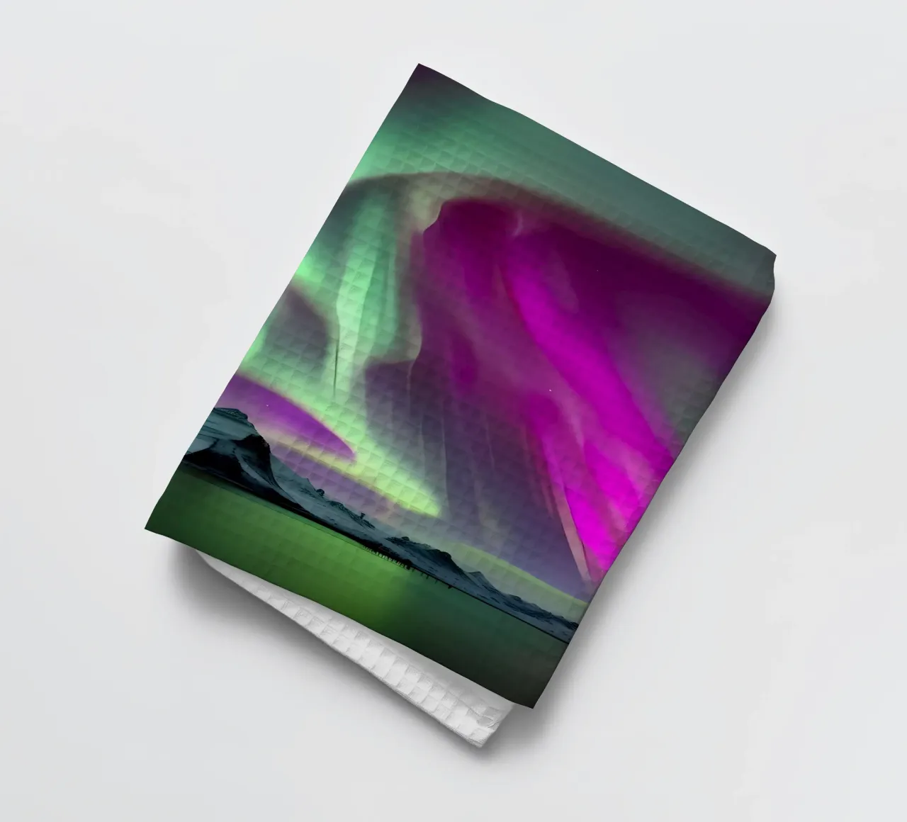 L'Aurora Boreale colorata canovaccio da cucina da Mikesell