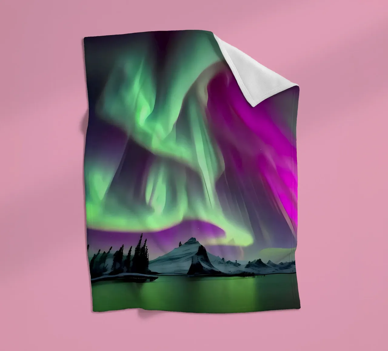 L'Aurora Boreale colorata coperta in pile da Mikesell