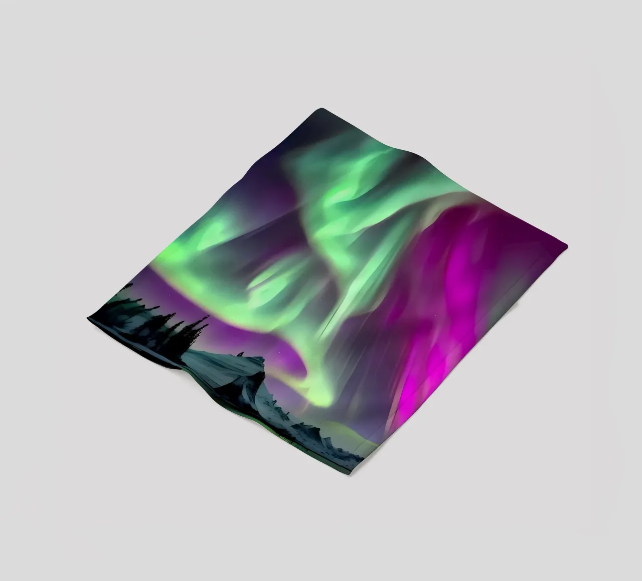 L'Aurora Boreale colorata coperta in pile da Mikesell