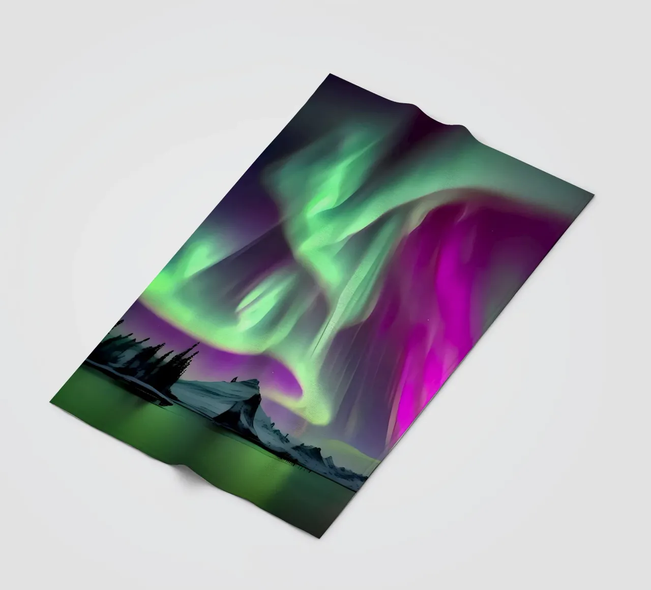 L'Aurora Boreale colorata coperta in pile da Mikesell