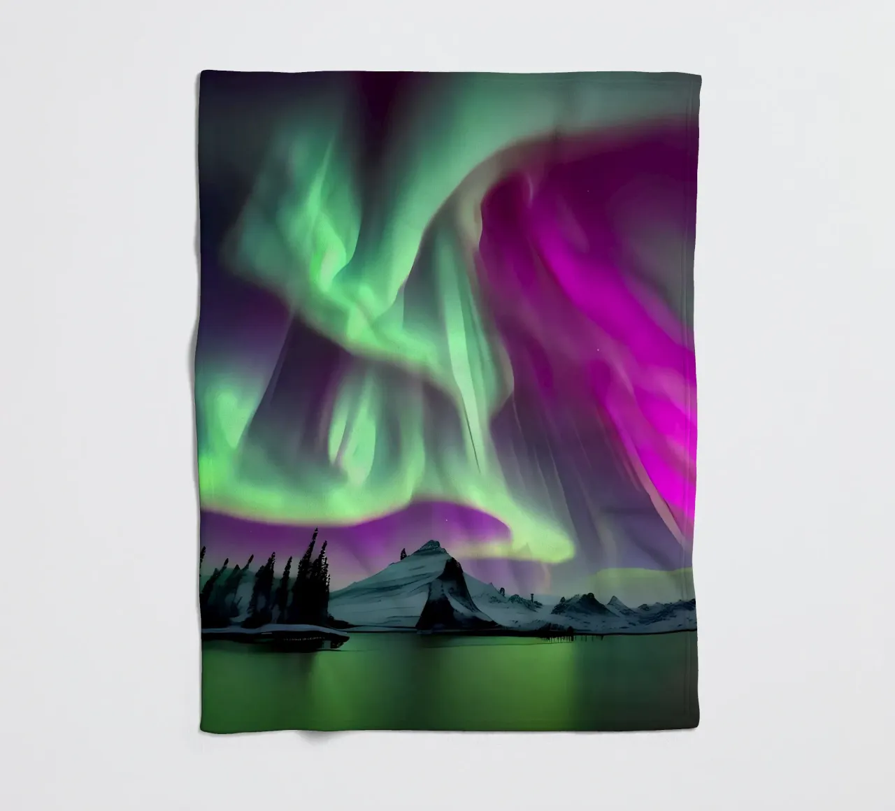 L'Aurora Boreale colorata coperta in pile da Mikesell