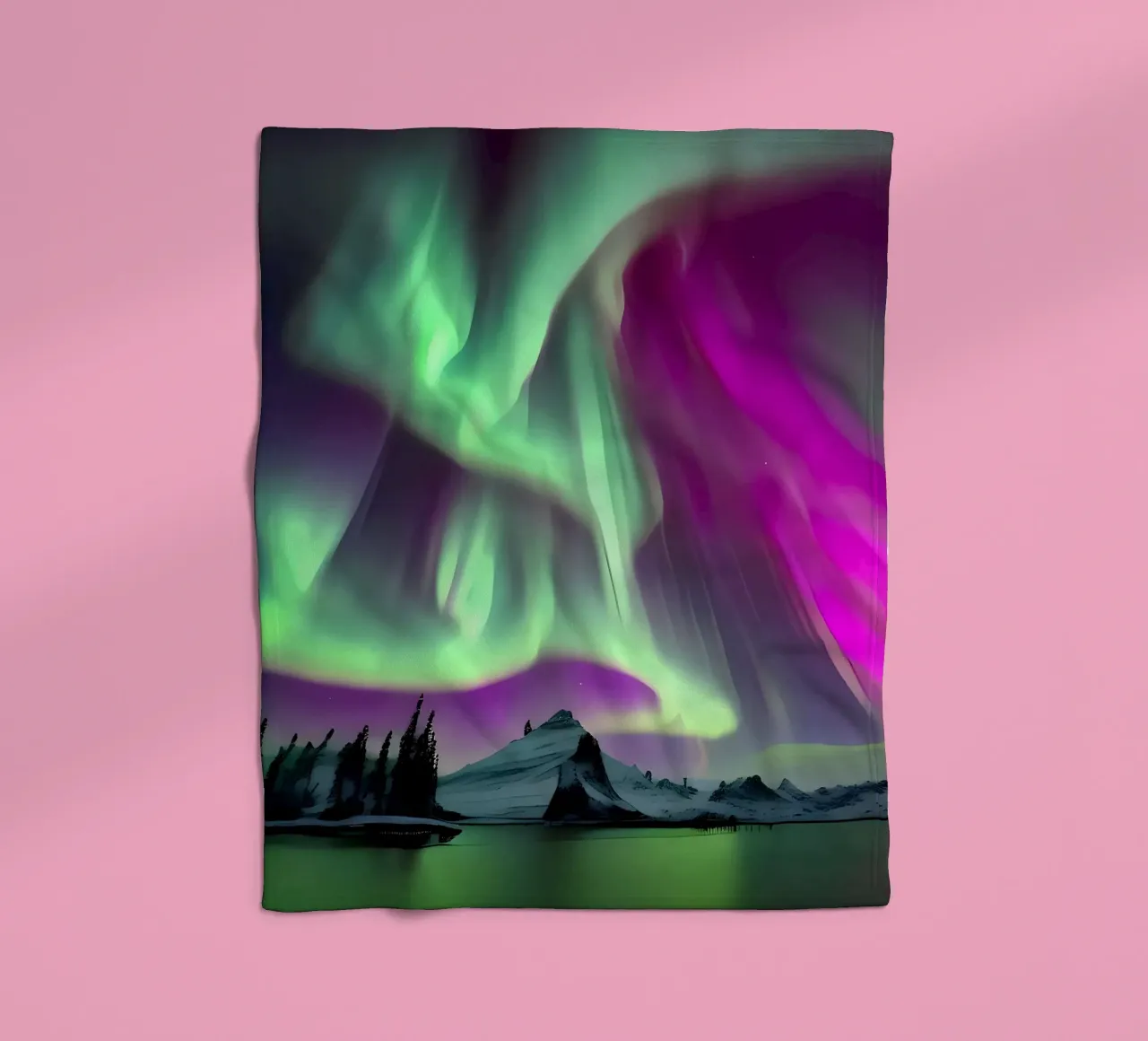 L'Aurora Boreale colorata coperta in pile da Mikesell
