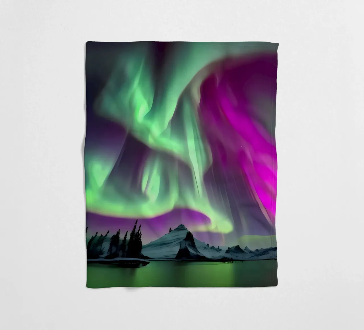 L'Aurora Boreale colorata coperta in pile da Mikesell
