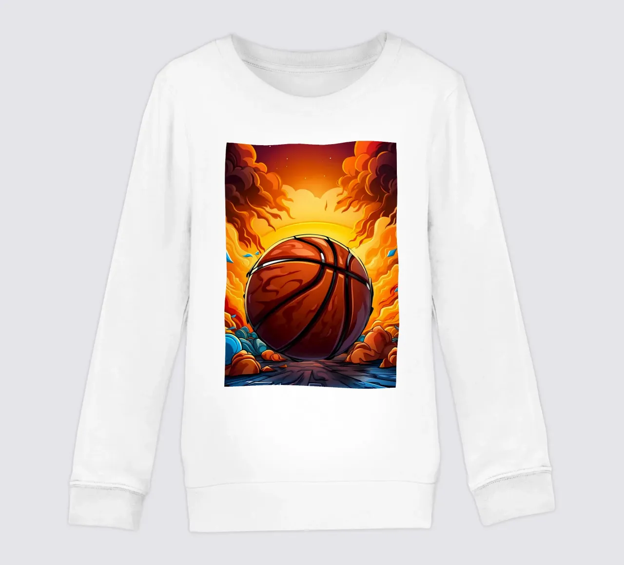 Basket colorato felpa bambino da Mikesell