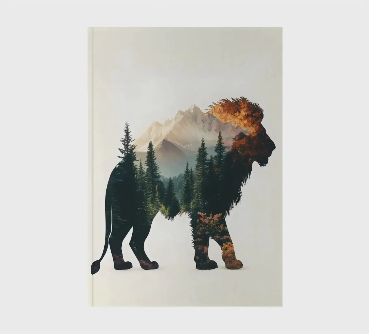 Lion Mountain Landscape notebook by Ginnery