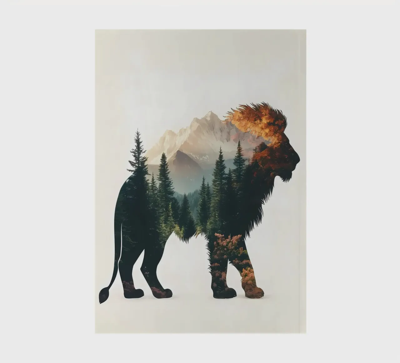 Lion Mountain Landscape notebook by Ginnery