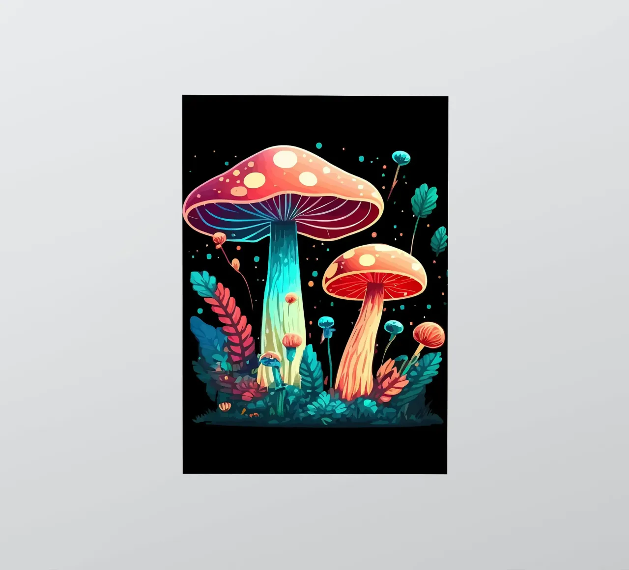 champignons psychédéliques autocollant de Delaplane