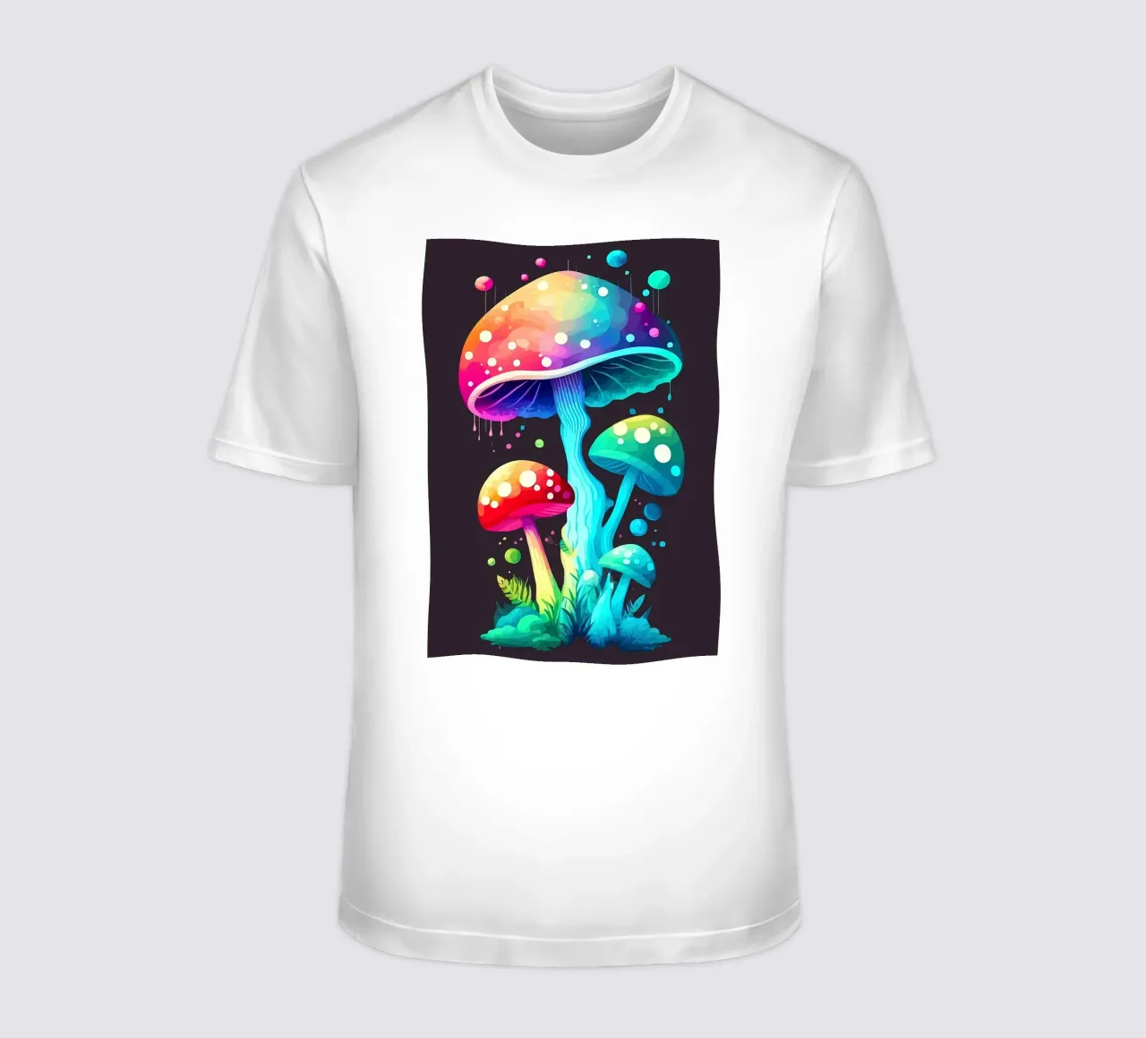 psychedelic mushrooms t-shirt by Delaplane