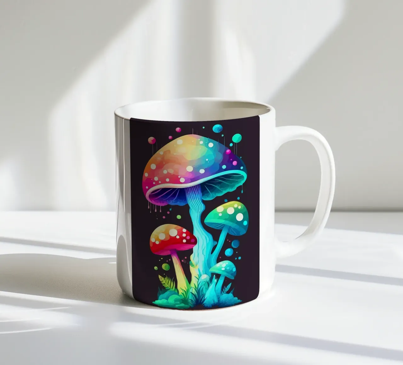 psychedelische paddenstoelen keramische mok van Delaplane