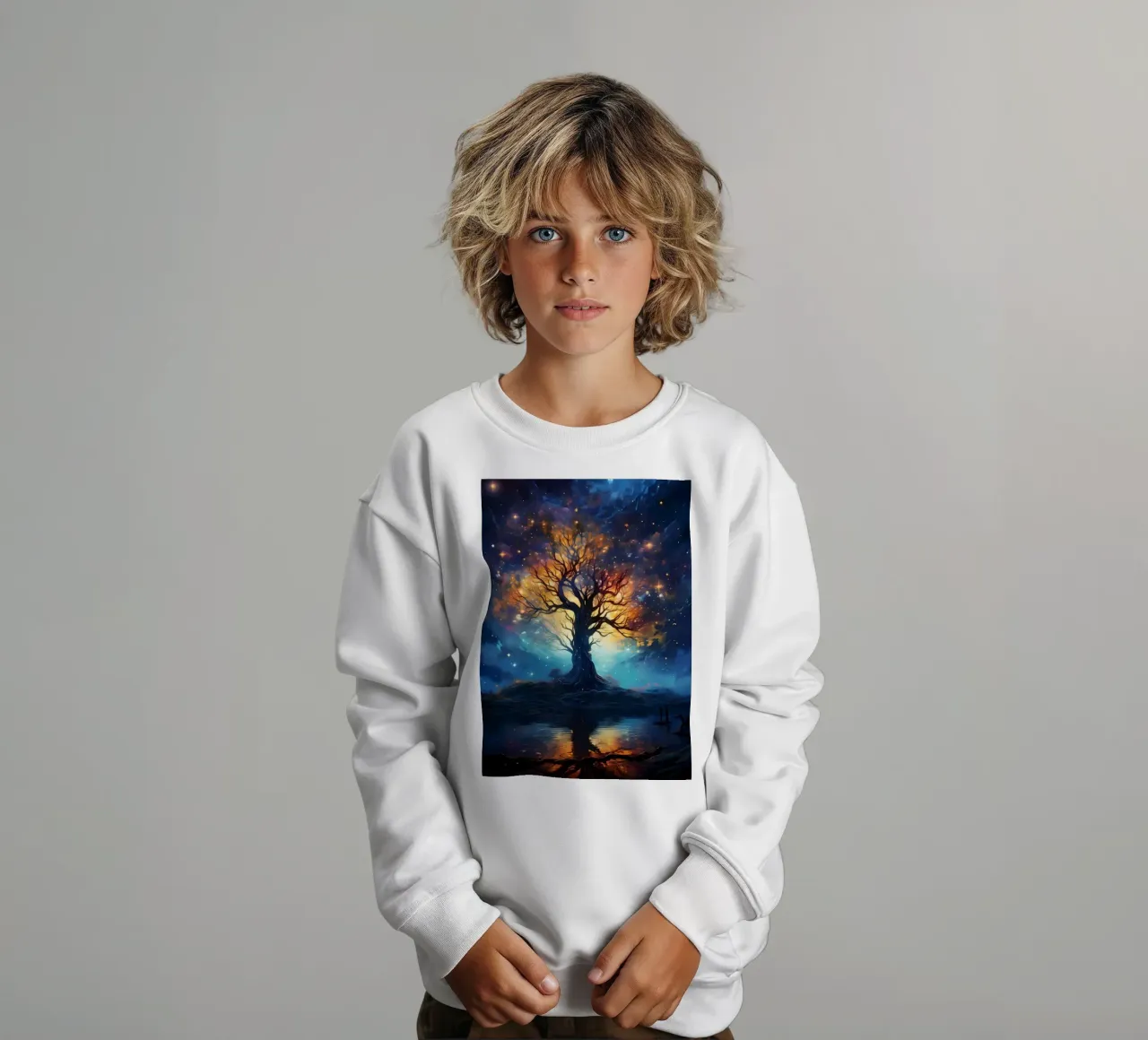 Albero cosmico della vita felpa bambino da Mikesell