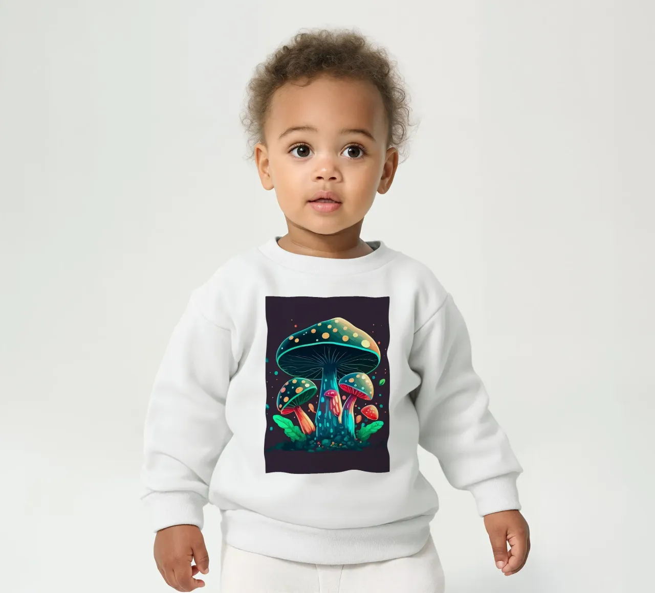 mushroom baby sweatshirt by Delaplane