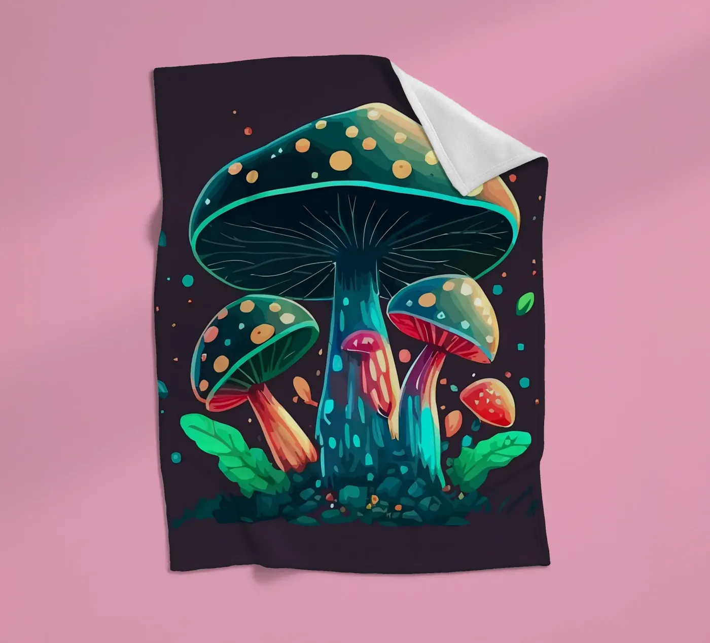 champignon fleecedeken van Delaplane