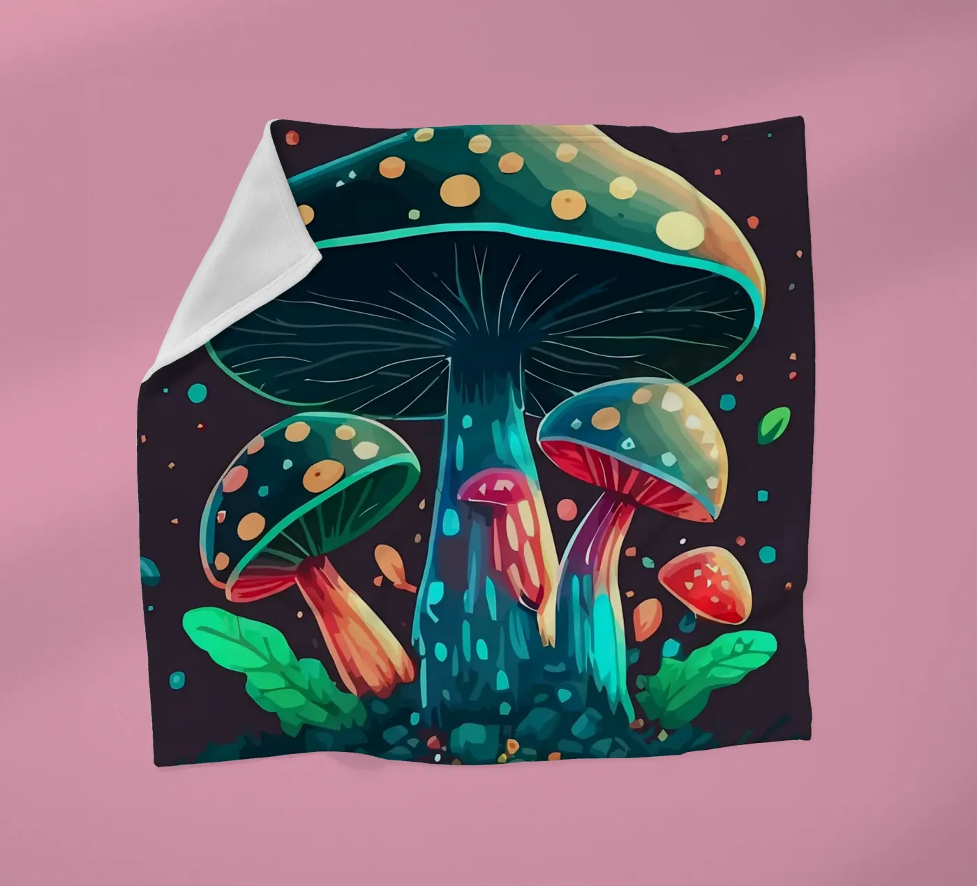 champignon fleecedeken van Delaplane