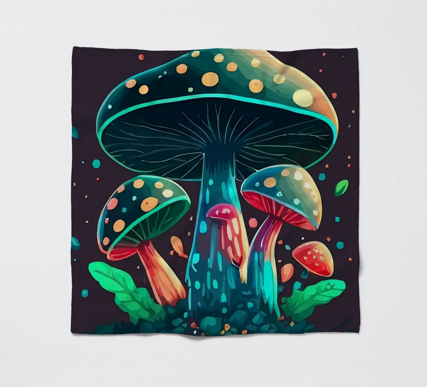 champignon fleecedeken van Delaplane