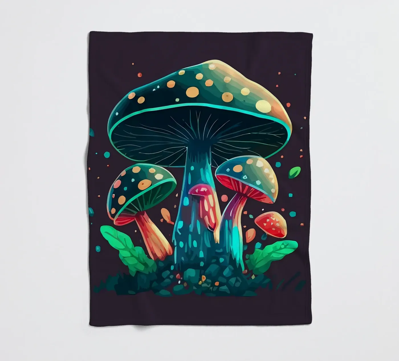 champignon fleecedeken van Delaplane