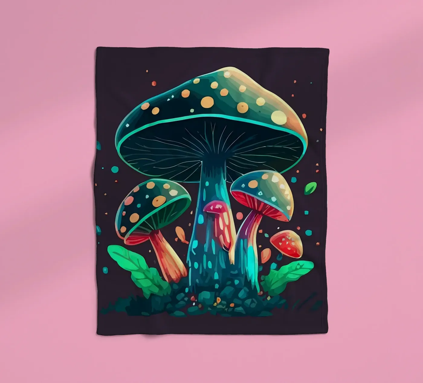 champignon fleecedeken van Delaplane