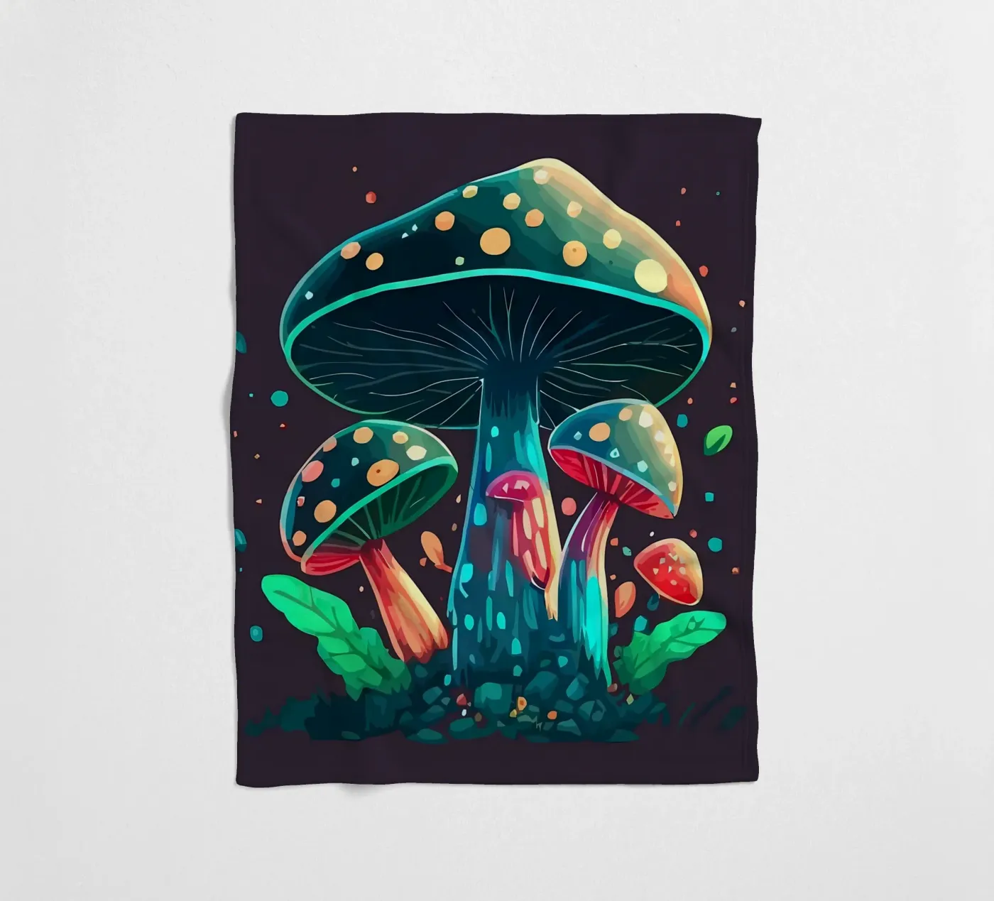champignon fleecedeken van Delaplane