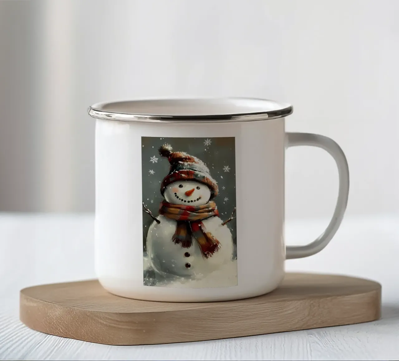 Poster minimalista 103 tazza in smalto da Kadynce
