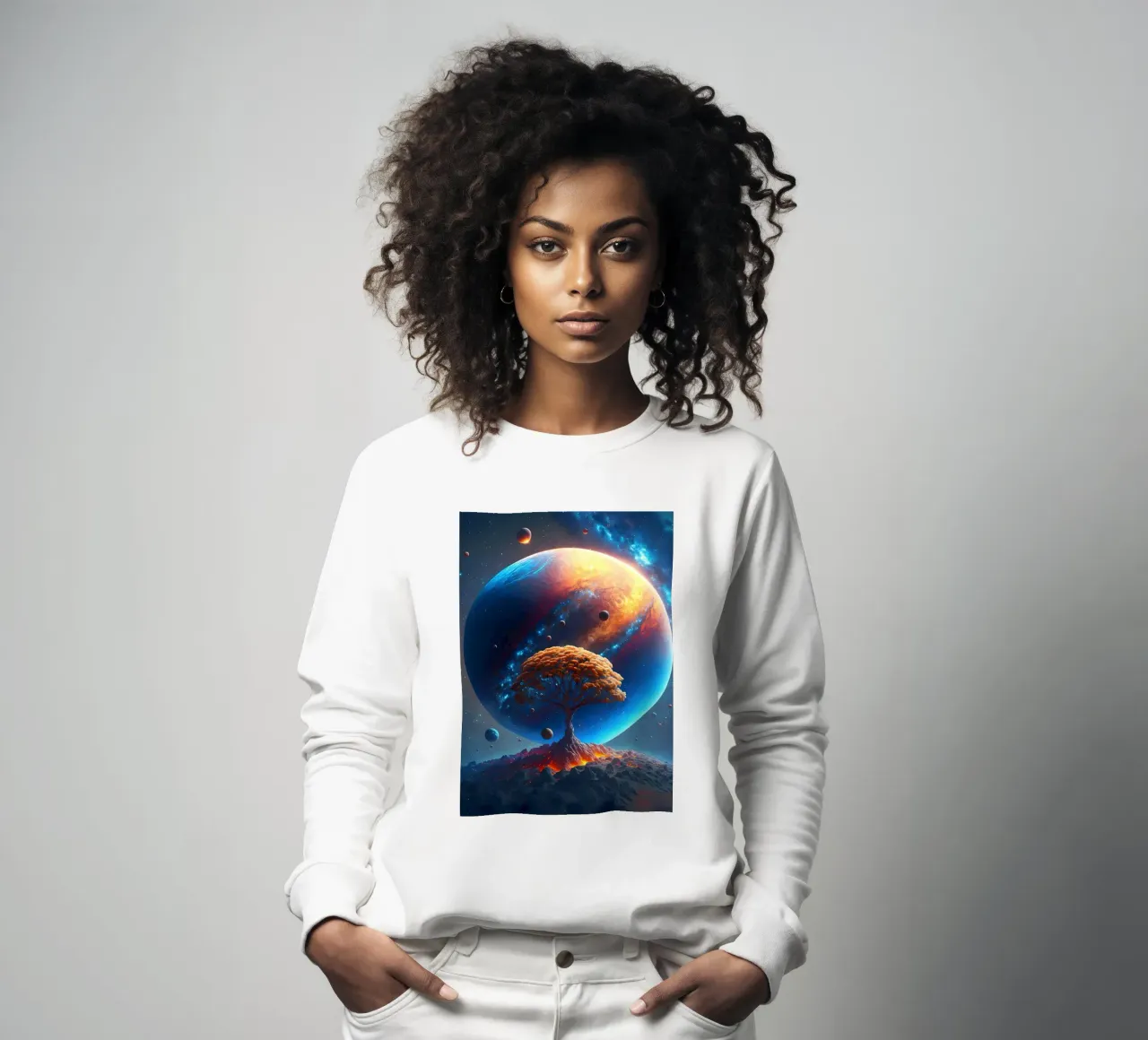 Cosmic Tree of Life sweatshirt by Mikesell