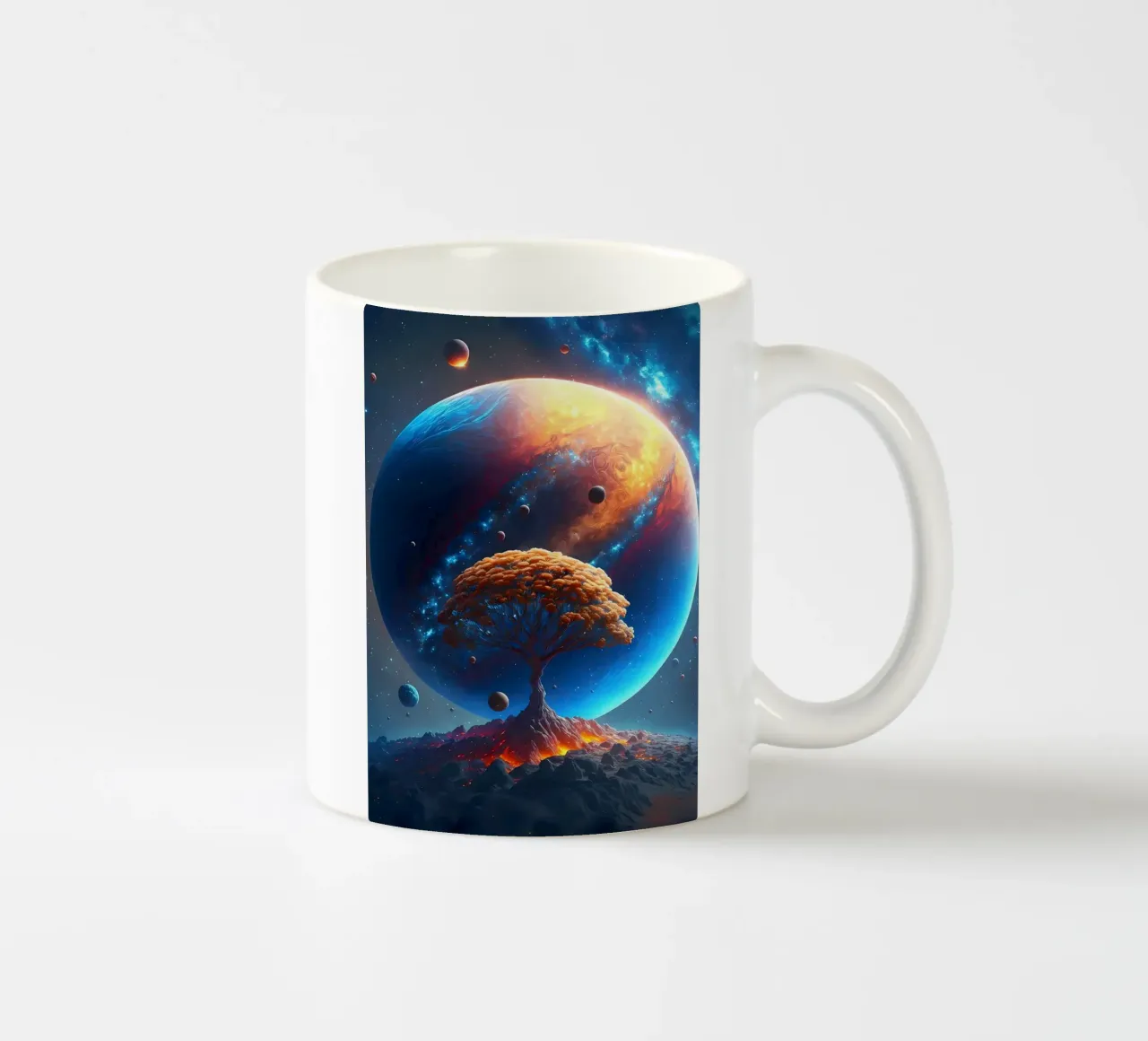 Albero cosmico della vita tazza in ceramica da Mikesell