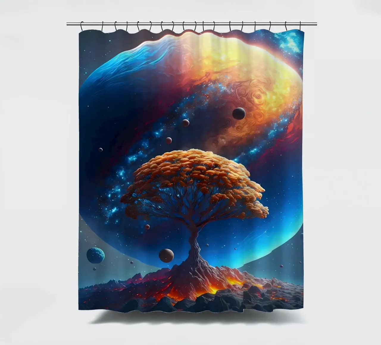 Albero cosmico della vita tenda da doccia da Mikesell