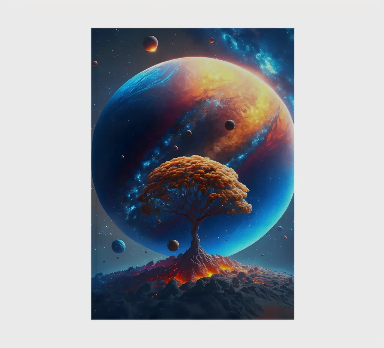 Cosmic Tree of Life notebook by Mikesell