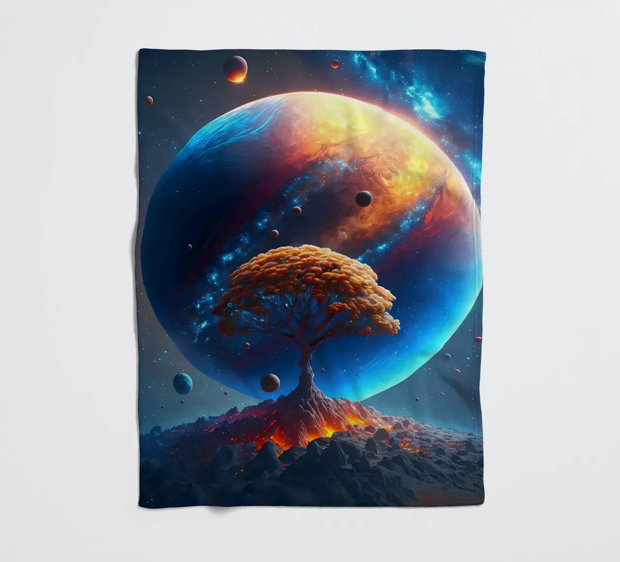 Albero cosmico della vita coperta in pile da Mikesell