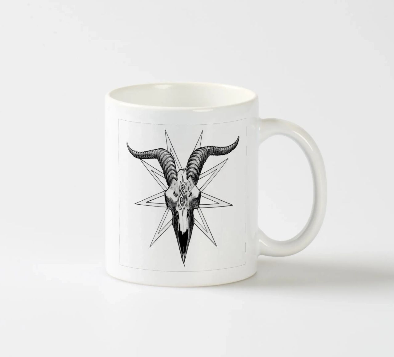 Testa di capra in metallo tazza in ceramica da Music Life