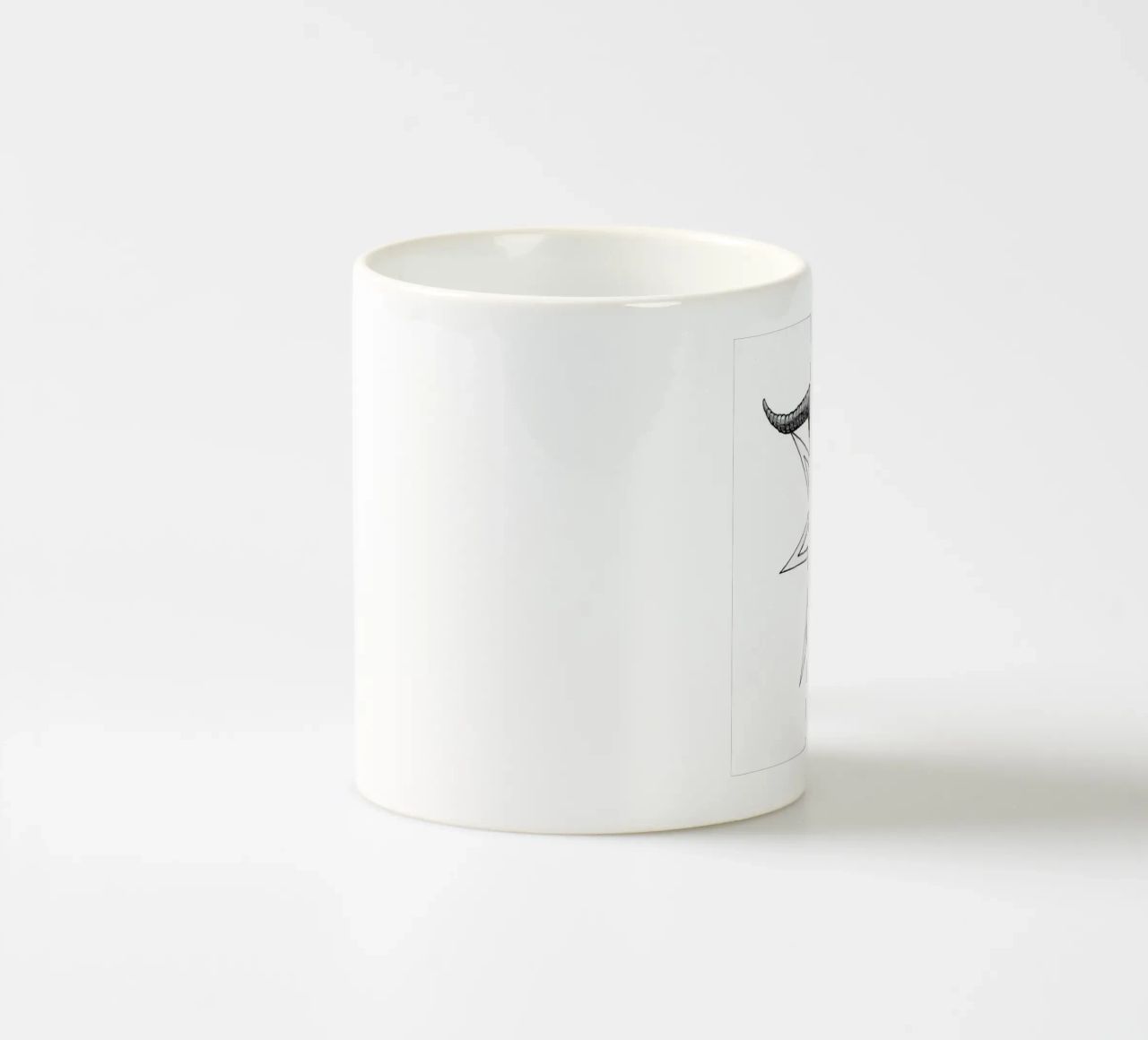 Testa di capra in metallo tazza in ceramica da Music Life