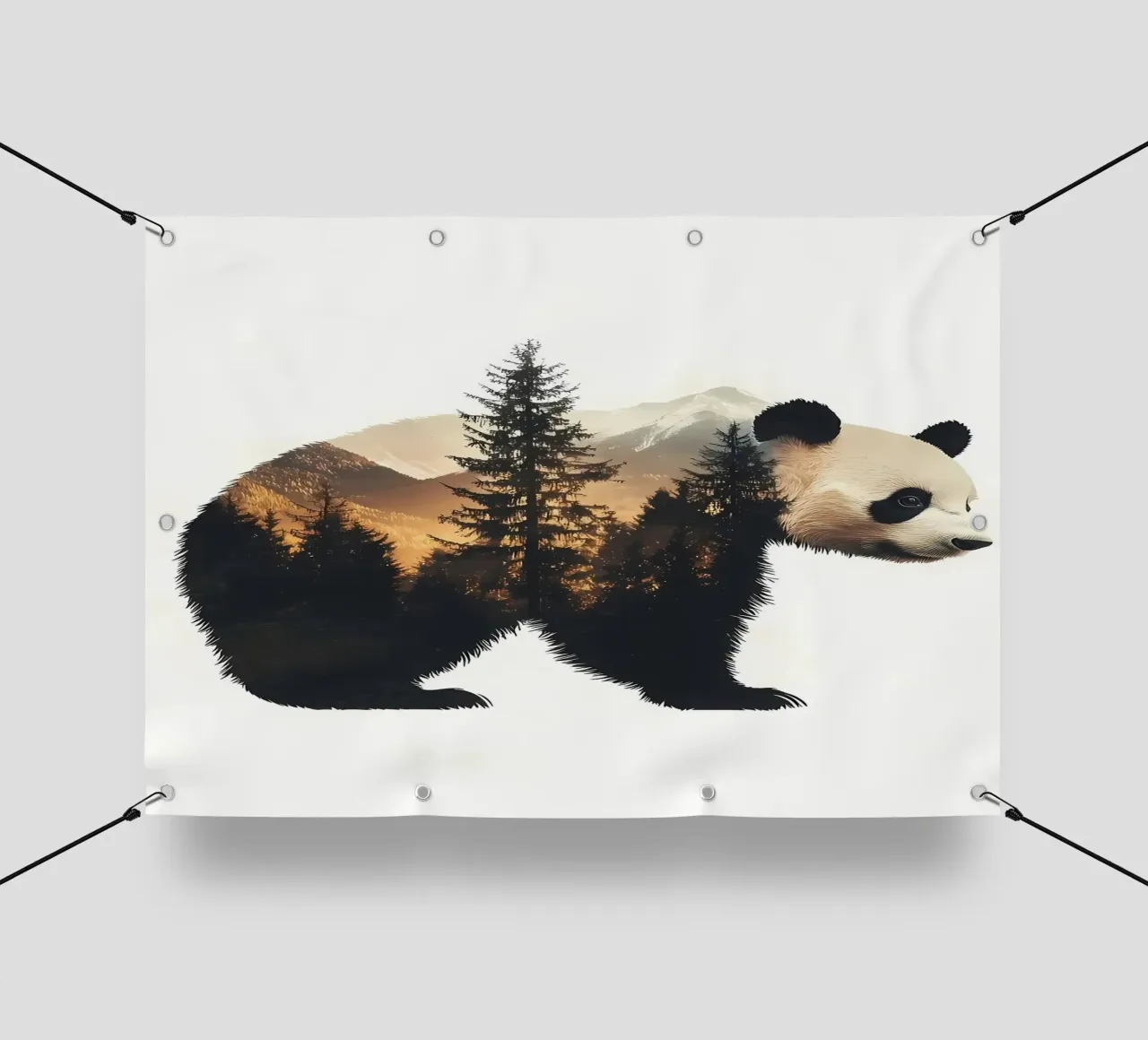 Panda Mountain Landscape pvc cover by Ginnery