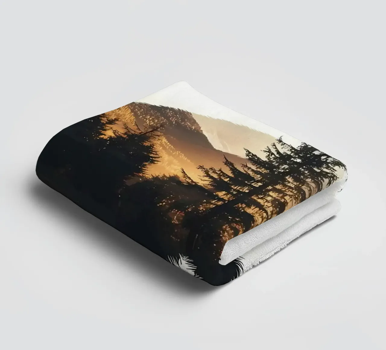 Landschap pandaberg badhanddoek van Ginnery
