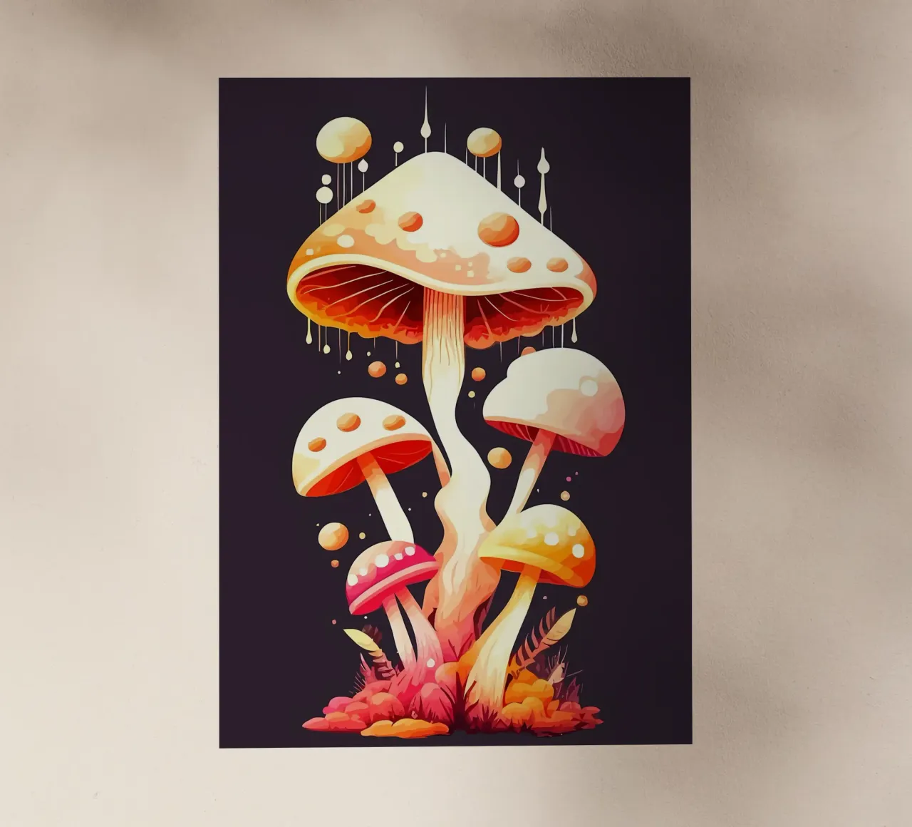 Funghi pellicola backlit da Delaplane